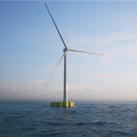 Concrete floater for offshore wind from Aker Solutions CONFloat-7C