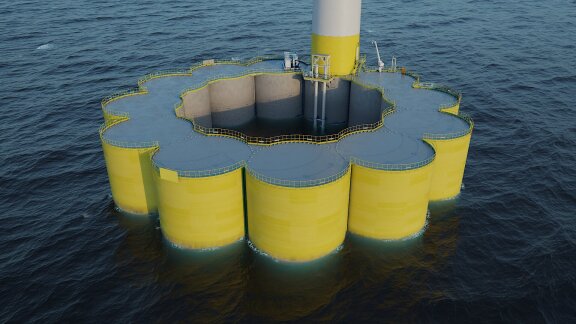 CONFloat-Omega concrete floater for offshore wind from Aker Solutions