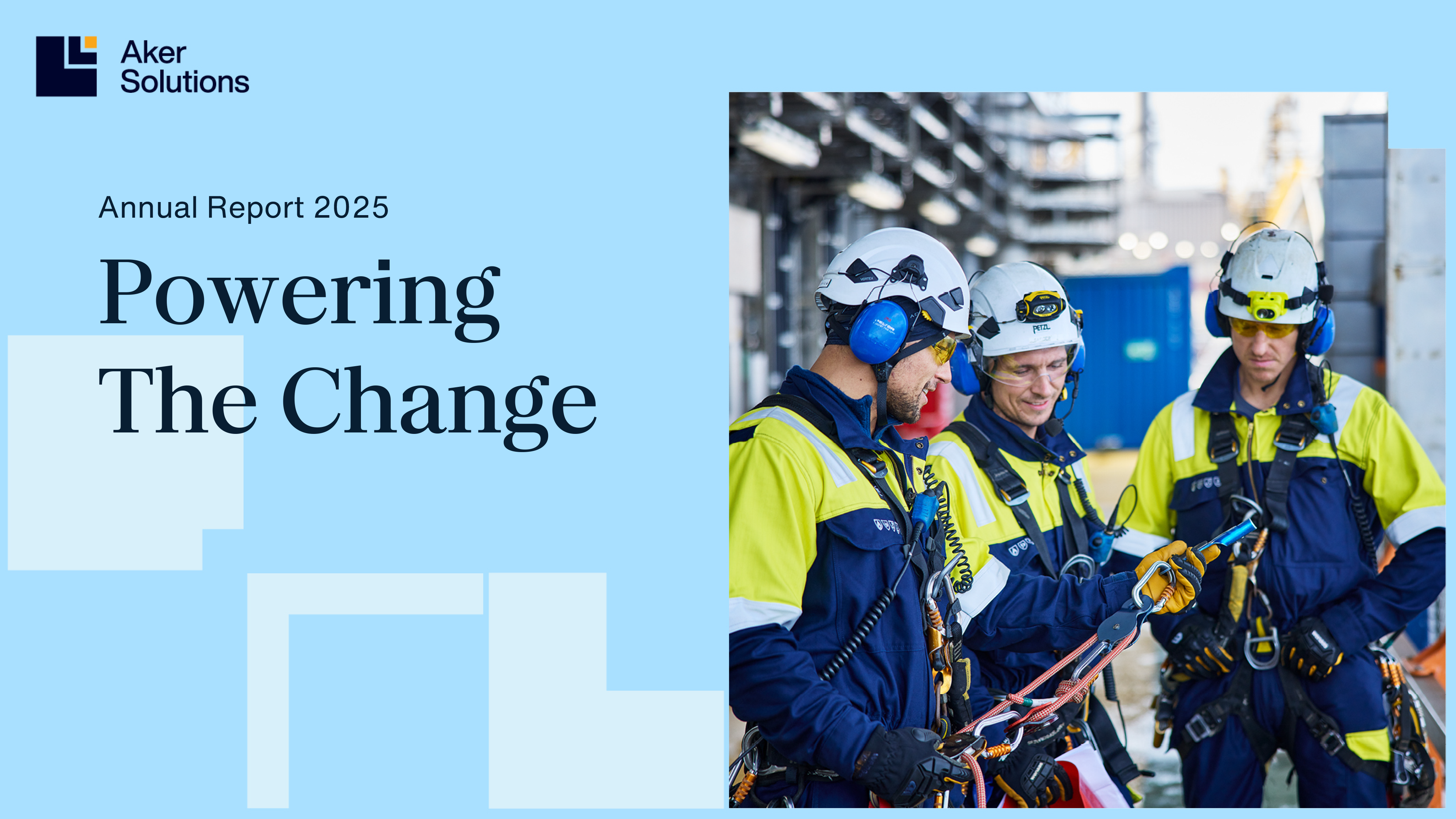 picture of aker solution logo on a wall